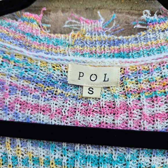 POL Women's Pastel Knit Sweater- Watch Video Pics Dont Do Sweater Justice - Picture 3 of 9